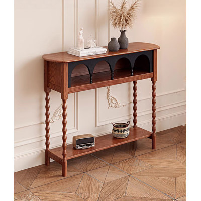 Table console en bois massif Vintage Farmhouse