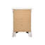 Charmante table de chevet traditionnelle blanche-103129658