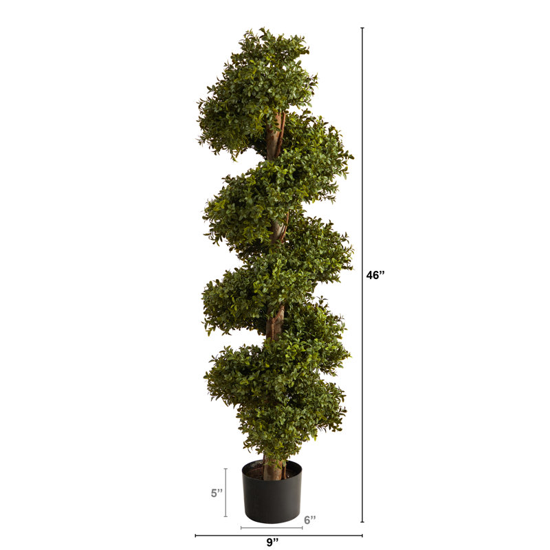 Buis artificiel en pot Darnell, H 46 po x l 9 po x P 9 po