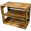 4 Pair Stackable Solid Wood Shoe Rack-965424902