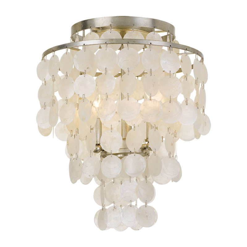 Plafonnier encastré 3 lumières Concord, Argent antique