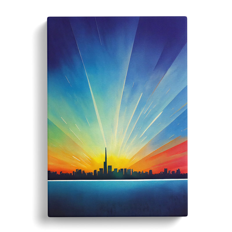 Magnificent City Skyline - Wrapped Canvas, 50cm H x 35cm W x 3cm D