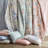 5 Piece Printed Floral Bedding Set 5-Piece Vintage-inspired Collection print,/Blue Beige Twin