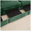 Canapé à 2 tiroirs en chenille avec 2 repose-pieds l 78,7 po x P 56,6 po x H 31,4 po Urban Ins