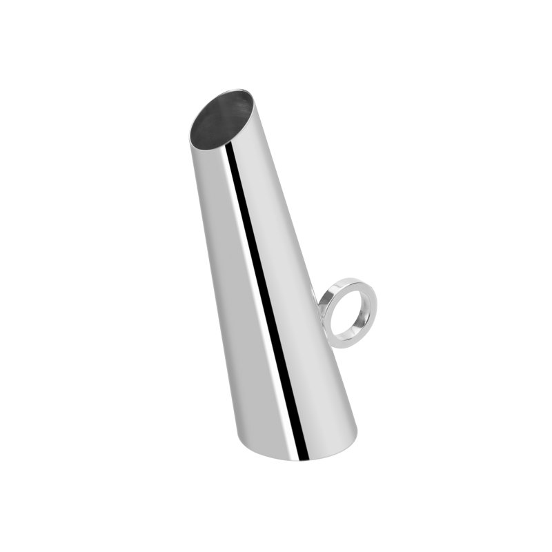 Dots Collection Metal Table Vase, 7.5" H x 3" W x 3" D