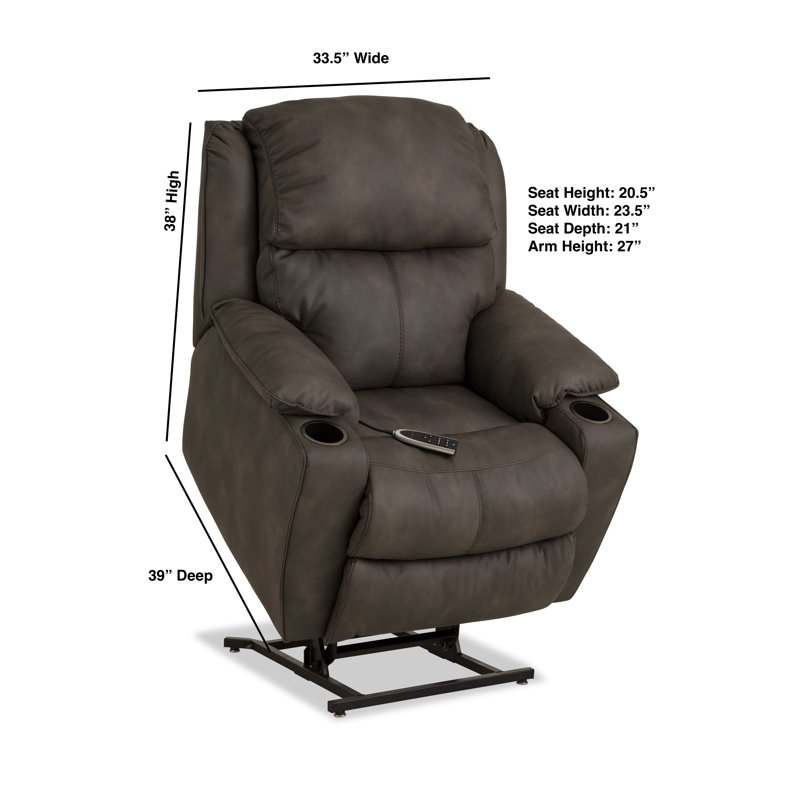 Denault Zero Gravity Power Lift Chair, Gray