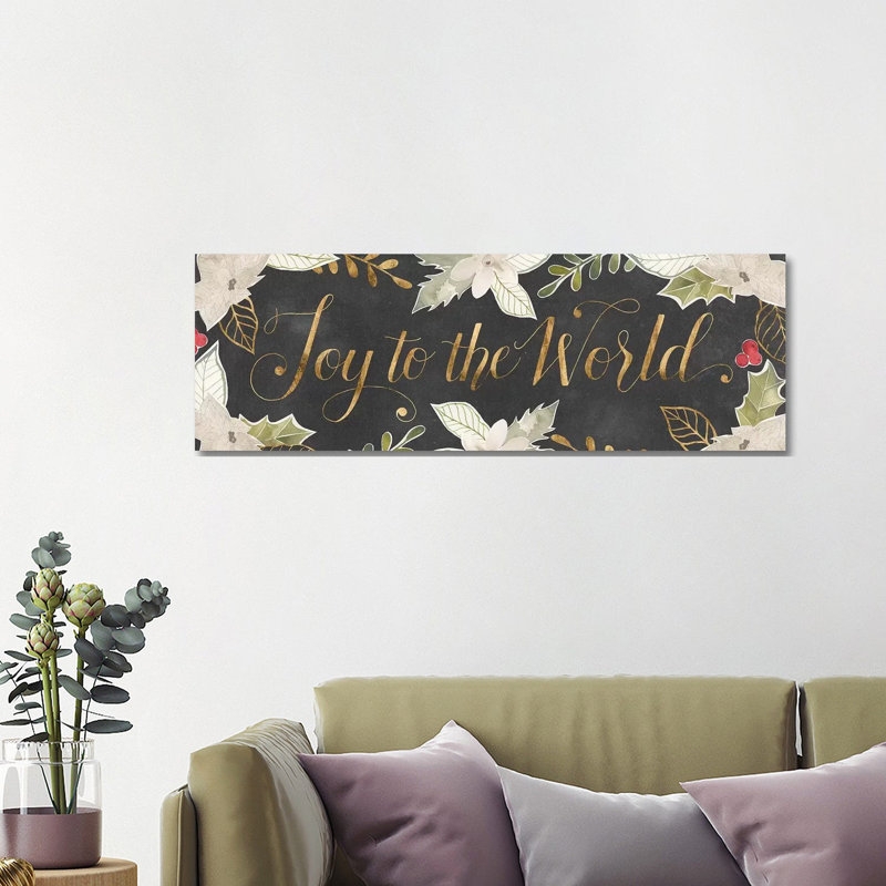 Gilded Christmas Collection D by Grace Popp - Wrapped Canvas Panoramic Print