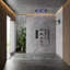  LED Bluetooth Thermostatic Shower System, Ceiling Mount Rainfall Shower Head with with Handheld Shower-95462234
