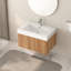 Meuble-lavabo de 30 po avec lavabo et lavabo intégré, fixé au mur en couleur, minimaliste moderne pour les petites salles de bain, conception d'espace, lavabo, armoire en contreplaqué, poignées, installation à 90 bricolage-2080084314