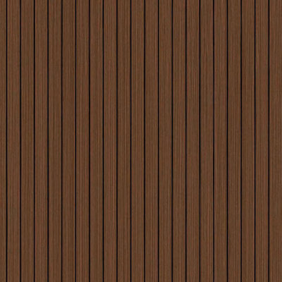 Brown Faux Slat Peel & Stick Textured Wallpaper Panel 9' L x 24" W, Covers 17 sq ft