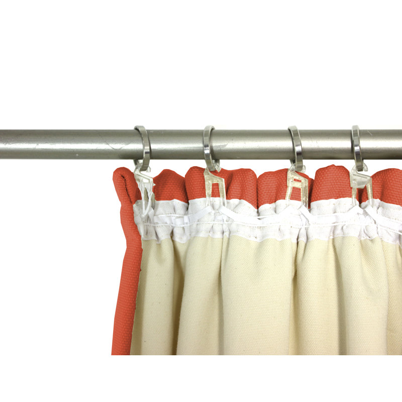 Eisenhauer Cotton Room Darkening Curtain Single Panel, 130cm Width x 225cm Drop, Red