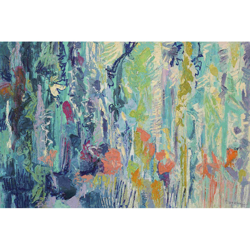 «Downpour Butterflies» - peinture sur toile tendue, H 8 po x l 12 po