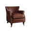 Fauteuil en cuir grain 24 po