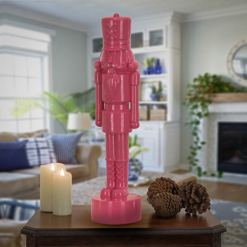 Décoration de Noël casse-noisette, Rose, H 24 po x l 5,3 po x P 6,3 po