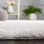 Tapis géométrique argenté / blanc Eversyn-1046323468