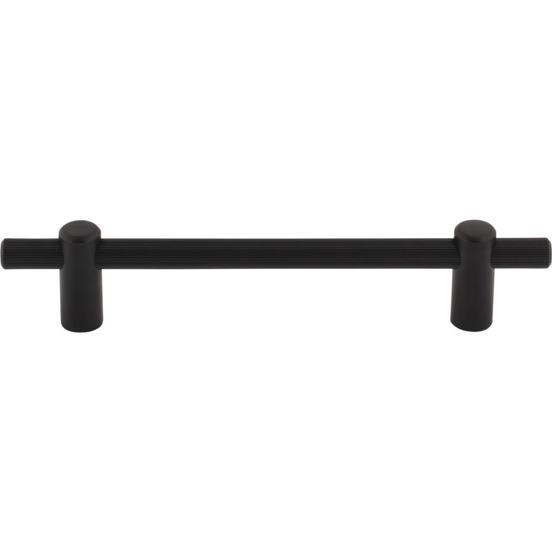 Dempsey Bar Pull, Flat Black, 5 1/16" Center To Center