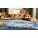 Madison Oriental Area Rug In Teal / Navy