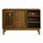 47.3" Sideboard Buffet Cabinet With Storage, Farmhouse Fluted Sideboard With 2 Doors & Solid Wood Feet-121781223