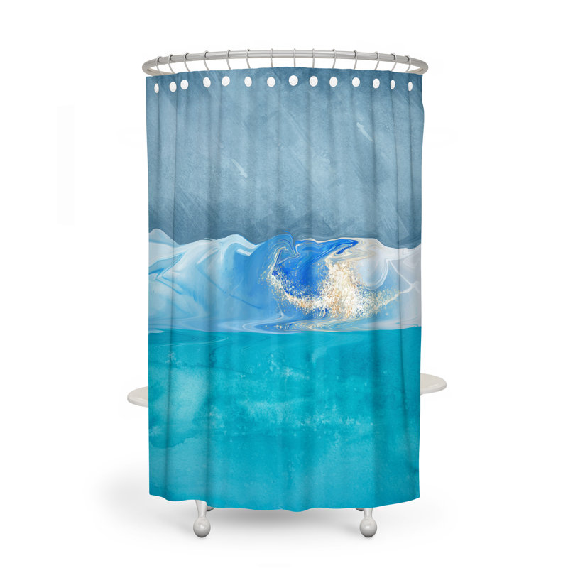 Anna-Sofia Abstract Shower Curtain, 70" W x 93" L
