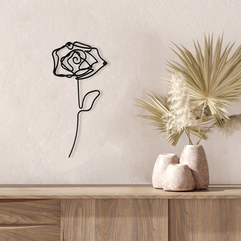 Décoration murale en métal 13,5 x 6,5 po