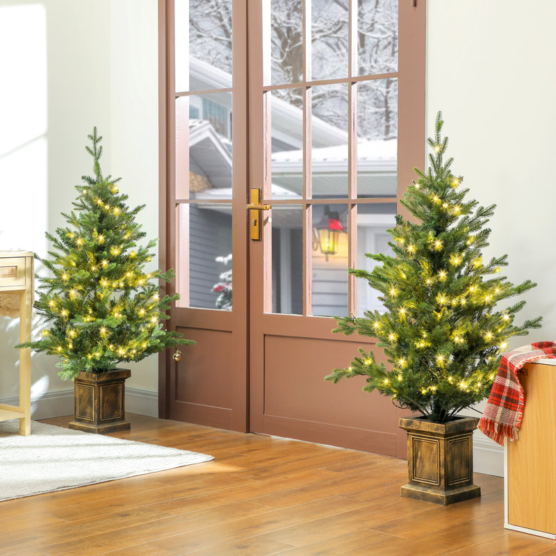 121.92cm H Lighted Artificial Christmas Tree