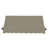 Awntech Charleston Acrylic Fabric Awning with Iron Scroll Arms-111684935-111684995