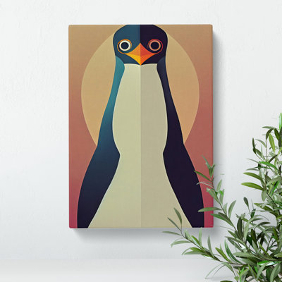 Symmetrical Penguin Abstract - Wall Art