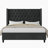 Duluth Upholstered Wingback Bed with Tall Tufted Headboard and Nailhead Trim, Black-1767187031-1767187050