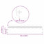 22cm H x 103cm W Steel Hardware-123601057