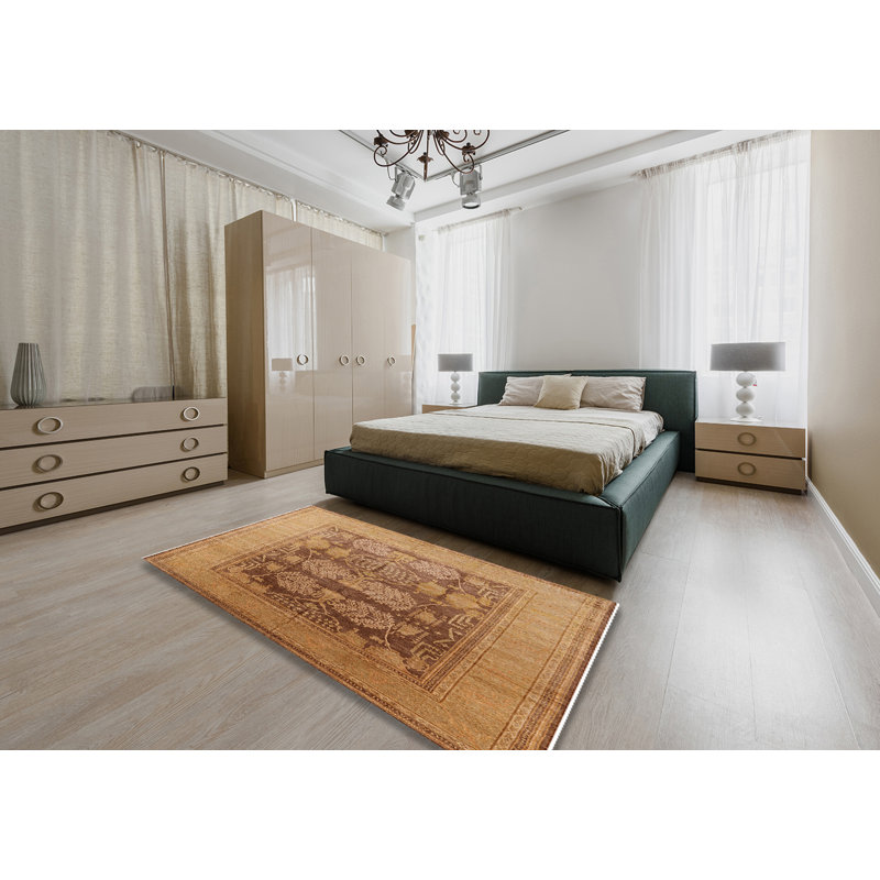 Tapis oriental beige / brun clair, Rectangle 6 pi x 9 pi
