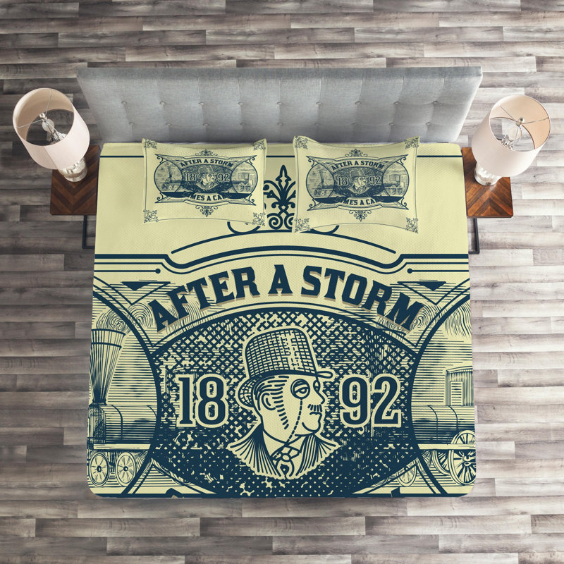 Motifs Industrial Polyester Coverlet