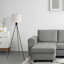 156Cm Matte Black Tripod Floor Lamp