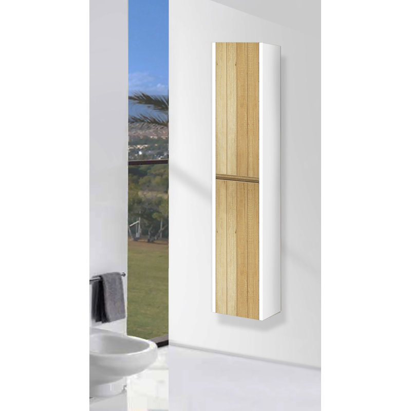 Linen Cabinet, Nature/White