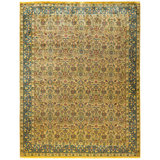 Overdyed Hand-Knotted Wool Modern-Contemporary Gold Area Rug 8' 1" x 10' 5"