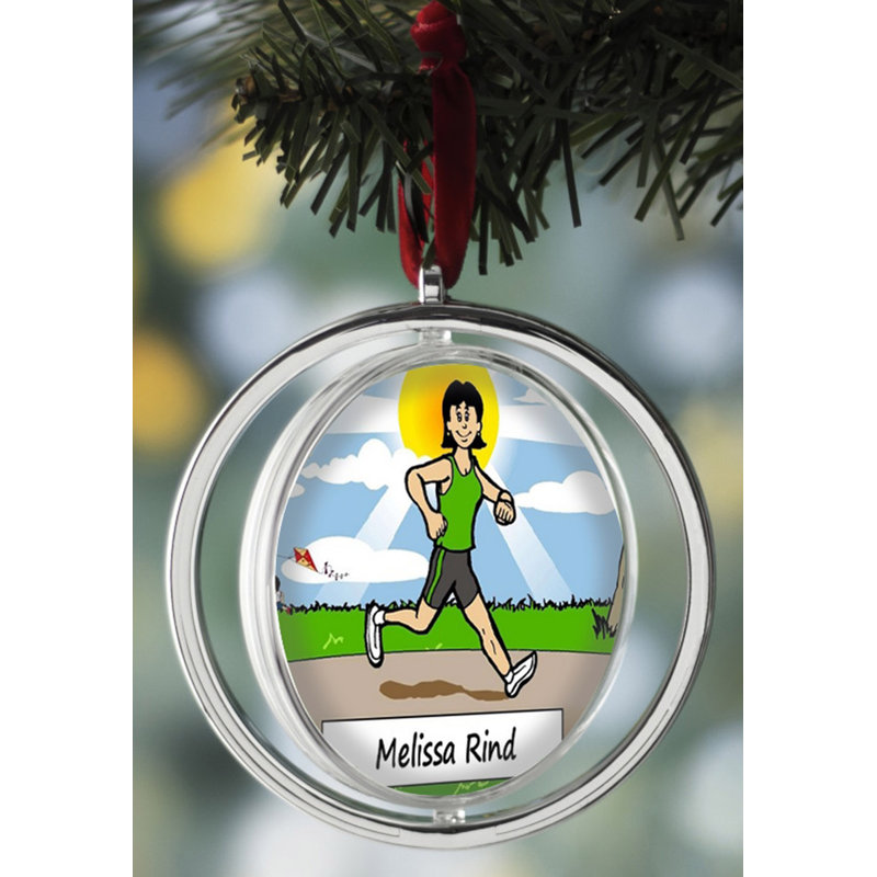Ornement de Noël personnalisable pour femme, Yes