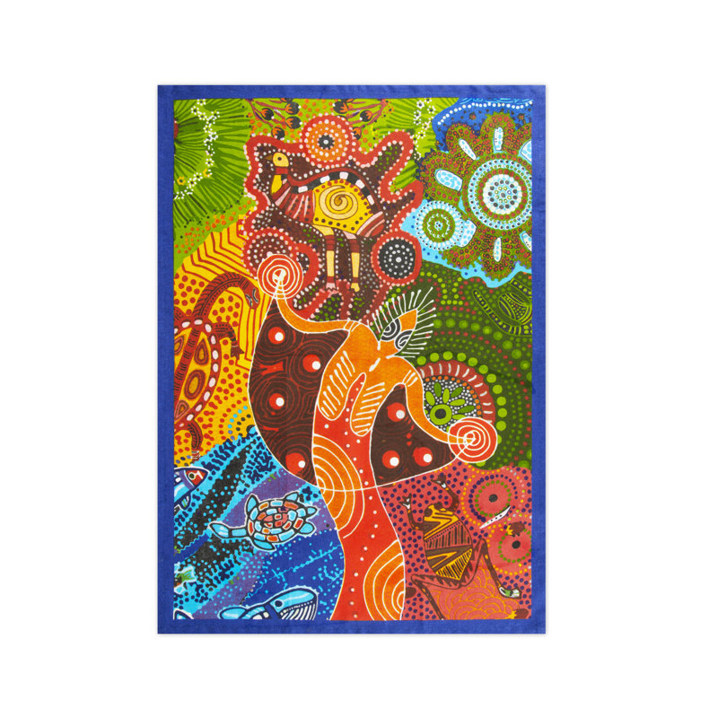 Aboriginal Cotton Dish Cloth Kitchen Towel
