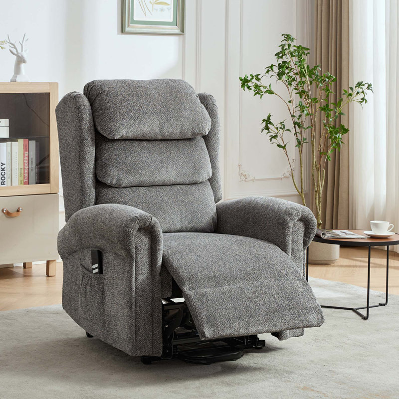 Arelene 91cm Wide Wall Recliner Home Theatre Recliner, Dual Motor