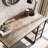 Birkner Solid Wood Iron Writing Desk