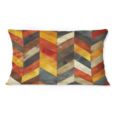 Coussin décoratif à chevrons
