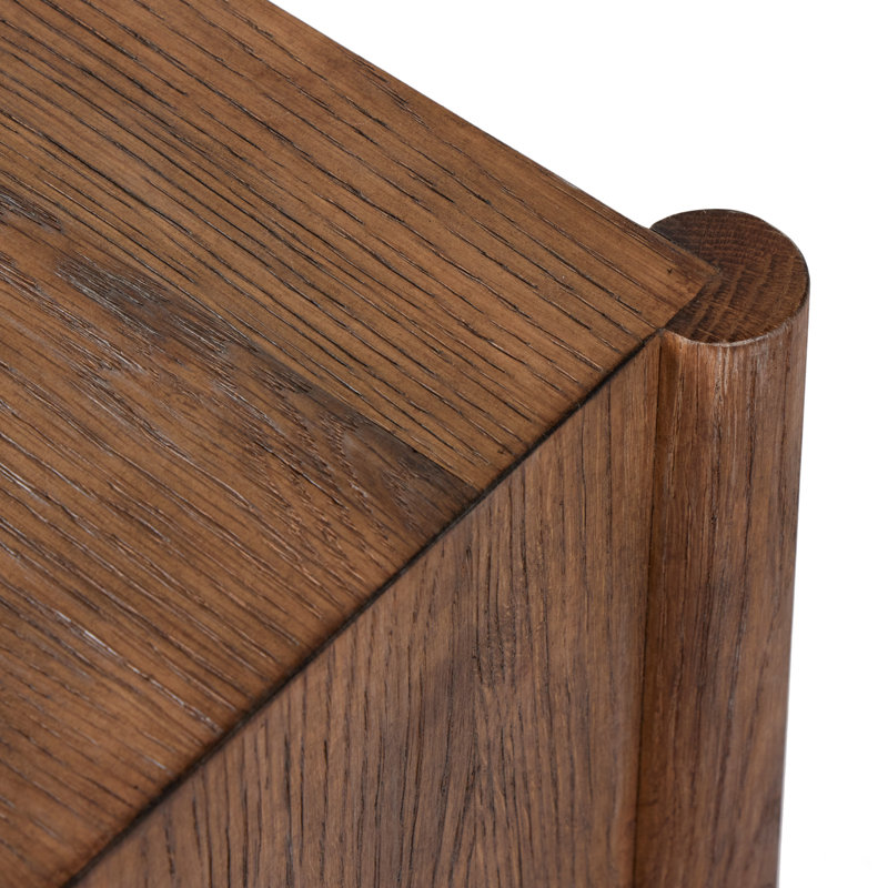 Glenview Solid Wood Writing Desk, Weathered Oak