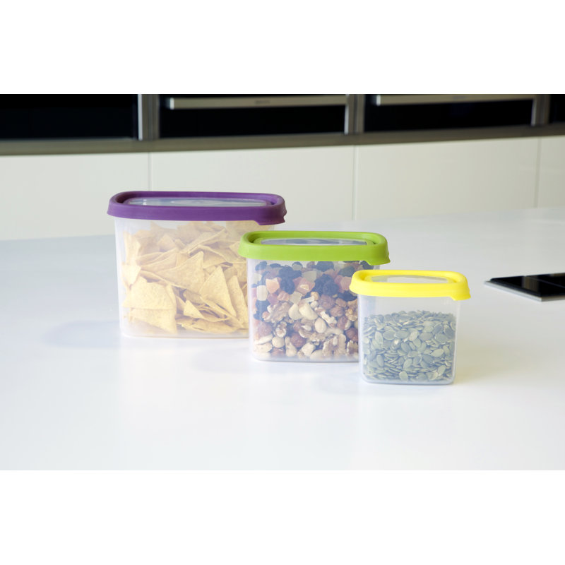 Wham Seal It 3 Piece Rectangular Container Food Storage Set (430ml, 1L 2.1L)