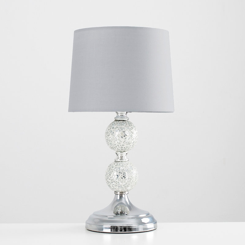Korbin Metal Table Lamp, No Bulb, Grey