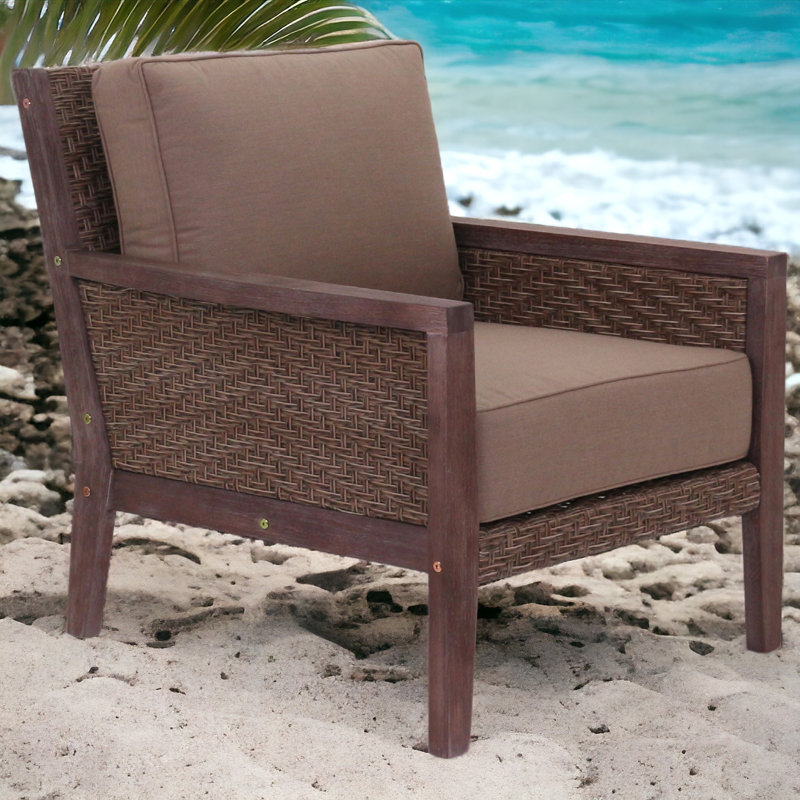 Chaise de patio avec coussins Sergio, Non