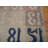 Small Size Antique Numerical Grid Pattern Chinese Area Rug