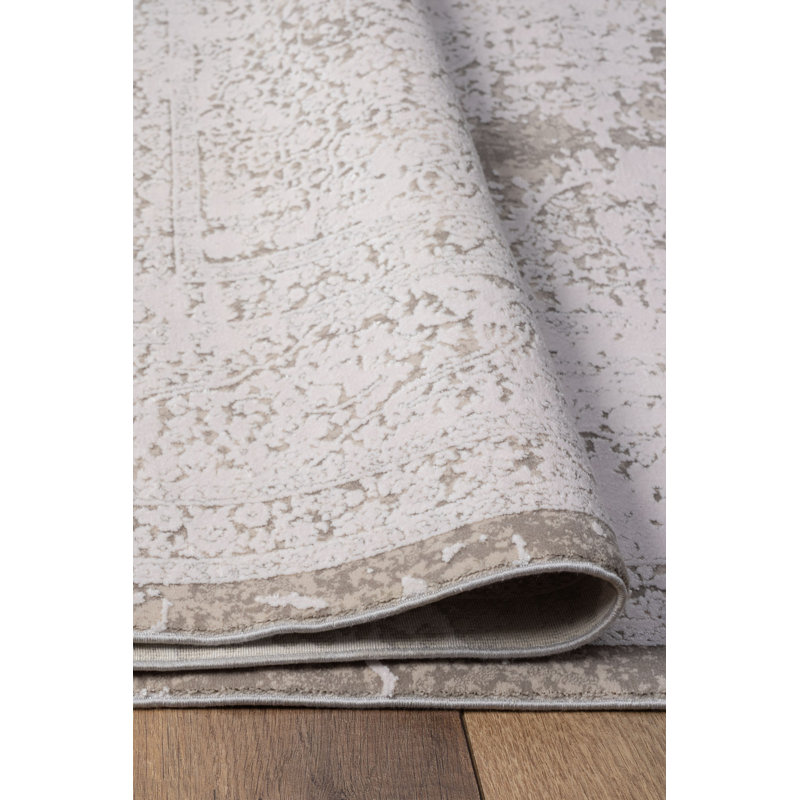 Luxurious Woven Carpet, Cream Color, 4.0 x 5.9 Feet | 100% Viscose & Acrylic, 2500 g/m², 0.3 in Pile Height | 1,500,000 Thread Points, Cotton/Jute Sole | Easy Care with Vacuum, Spot Clean Only, Elegant Home Decor