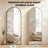 Arched Full Length Mirror, Large Floor Mirror With Frame Standing Hanging Or Leaning Wall Mirror-686724449-686724451