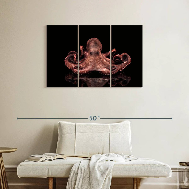 Brampt Plump Pink Octopus, 24" H x 38" W