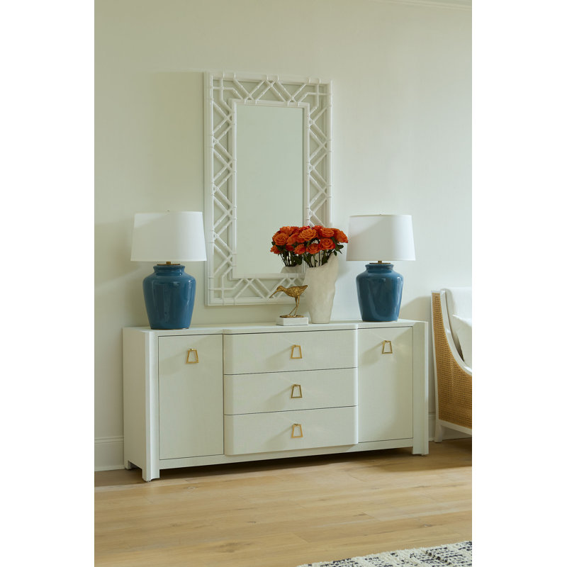 Audrey 71'' W Sideboard, White, Bronze, No