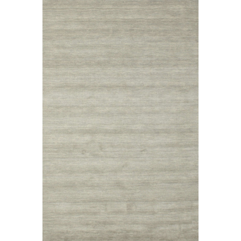 Tapis contemporain gris / blanc, Rectangle 2 pi x 4 pi