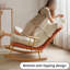 Chaise berçante réglable avec coussin amovible-107293227